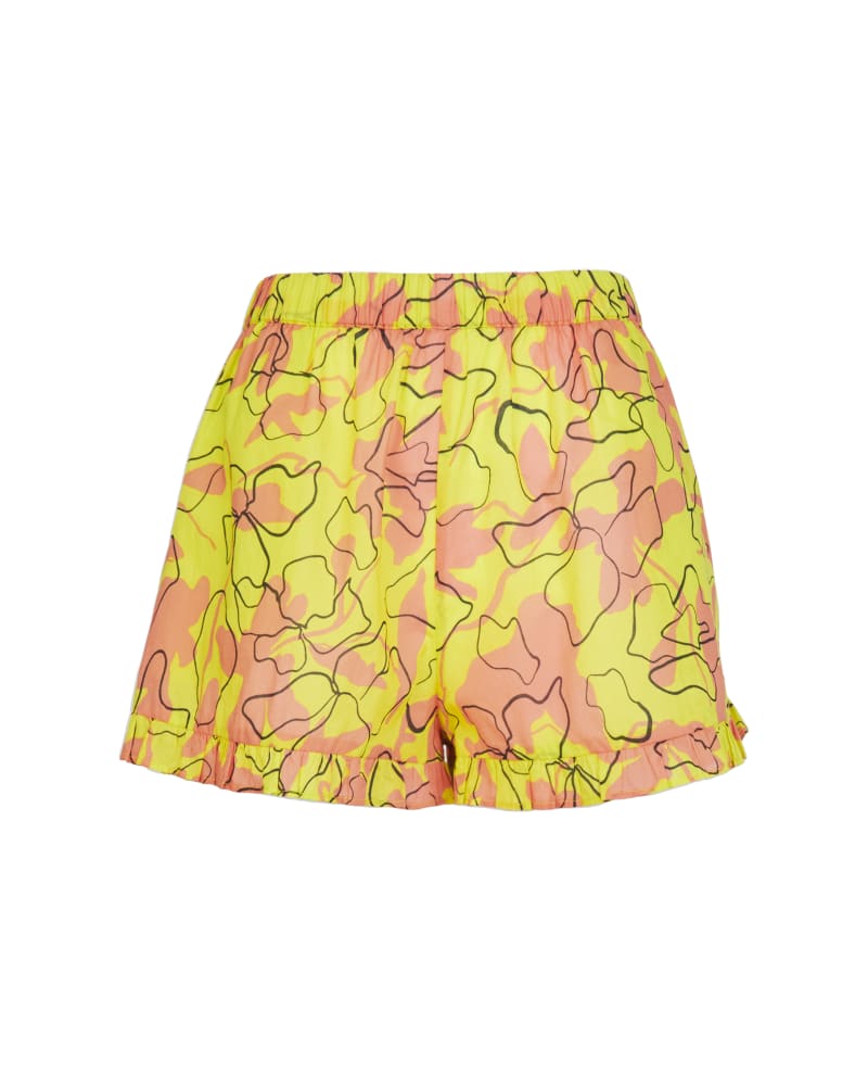 Front of a size XL Marley Short in KIWI MULTI by Tanya Taylor. | dia_product_style_image_id:294602